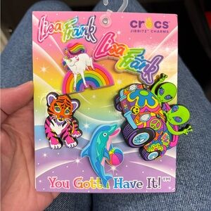 5 pack Lisa Frank Jibbitz Alien Dolphin Unicorn Tiger y2k 90’s